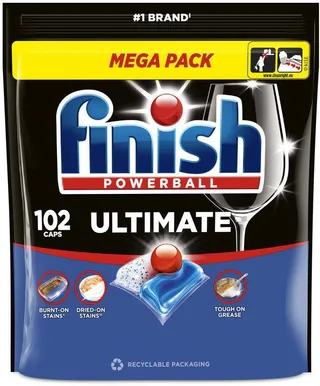 NÕUDEPESUMASINA KAPSLID FINISH ULTIMATE 102TK PAKIS