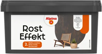 DEKORATIIVVÄRV ALPINA ROST EFEKT ROOSTEORANŽ 0,4L