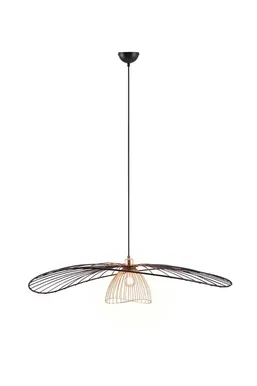 RIPPVALGUSTI REALITY LAURIS 100CM E27 MATT MUST/KULDNE