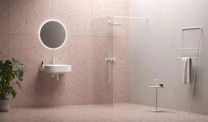 DUŠISEIN RAVAK WALK-IN KOMPLEKT 130 VALGE MATT