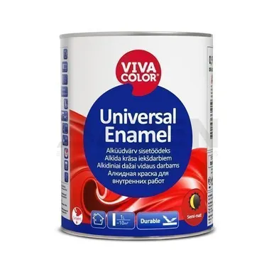 VÄRV VIVATOP/UNIVERSAL ENAMEL O,9L A POOLMATT