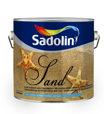 STRUKTUURVÄRV SADOLIN SAND 2,5L VALGE MATT