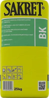 LIIMSEGU SOOJUSISOLATSIOON SAKRET BK 25KG