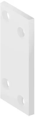 NAELUTUSPLAAT ARRAS 60X25X2MM VALGE