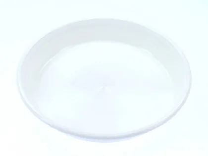 LILLEPOTI ALUS FORM PLASTIC 16CM VALGE