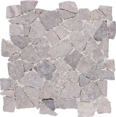 MARMORMOSAIIK LIGHT GREY INTERLOCK 300X300MM