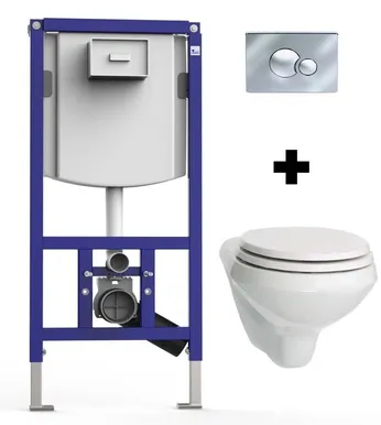 WC-RAAM INEO PLUS KOMPLEKT POTI, KLAHVI JA PRILL-LAUAGA