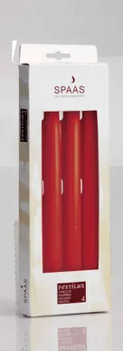 ANTIIKKÜÜNAL SPAAS 25CM 8H PUNANE 4TK PAKIS
