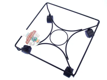 LILLEPOTI ALUS METALLIST RATASTEGA RUUT 35CM