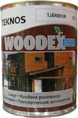 PUIDUKAITSEVAHEND WOODEX EKO 0,9L TAR BROWN POOLLÄIKIV