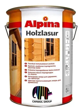 PUIDUKAITSEVAHEND ALPINA LASUR FÜR HOLZ 10L KASTAN