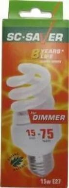 SÄÄSTULAMP 15W E27 DIMMERTATAV 2700K SC-SAVER
