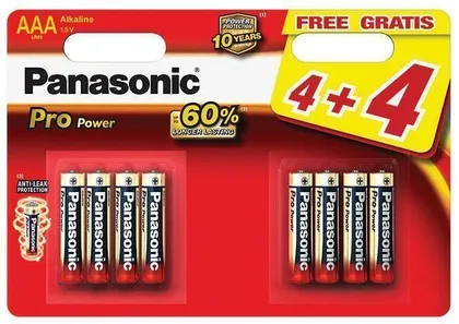 PATAREI PANASONIC PRO POWER AAA 4+4TK
