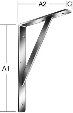 RIIULIKANDUR 500 X 330 MM TUGEVDUSEGA / ZN