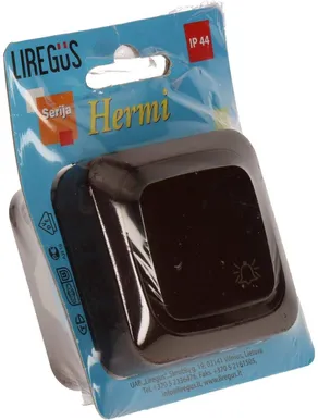 LÜLITI 1-NE VEDRU PP PRUUN IP44 HERMI