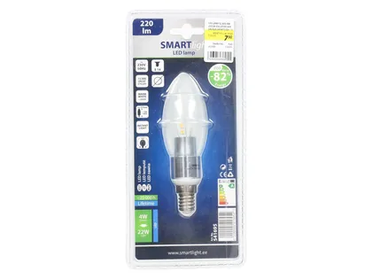 LED LAMP CL B35 4W 220LM E14 2700K SOE VALGUS