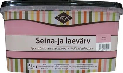 SEINA- JA LAEVÄRV CREYA 5L ROOSA (BH 9497) MATT