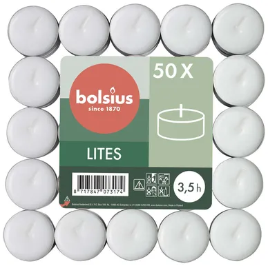 TEEKÜÜNAL BOLSIUS VALGE 3,5H 50TK PAKIS
