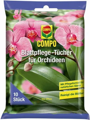 SALVRÄTIKUD ORHIDEEDE LEHTEDE PUHASTAMISEKS COMPO