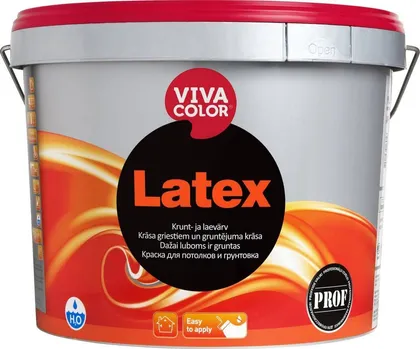 KRUNT- JA LAEVÄRV VIVACOLOR LATEX 10L VALGE TÄISMATT