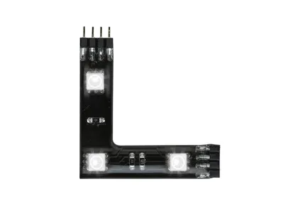 RIBAVALGUSTI LED NURK 90° 3X0,72W 12V RGB YOURLE D