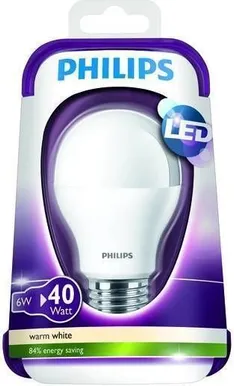 LEDLAMP 6-40W E27 WW 230V A60 FR