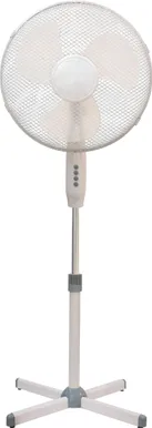 PÕRANDAVENTILAATOR 16" 40CM 45W 3KIIRUST VALGE