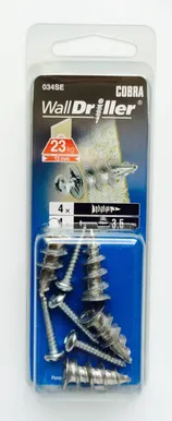 TÜÜBEL KIPSPLAADI W.D. 3.5 MM 4TK PAKIS METALL
