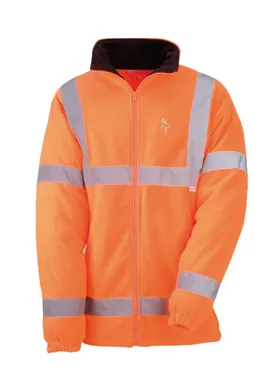 FLIISJAKK HV HELKURIBADEGA ORANŽ XL