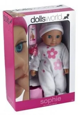 MÄNGUASI BEEBINUKK POTI JA PUDELITEGA SOPHIE 30CM