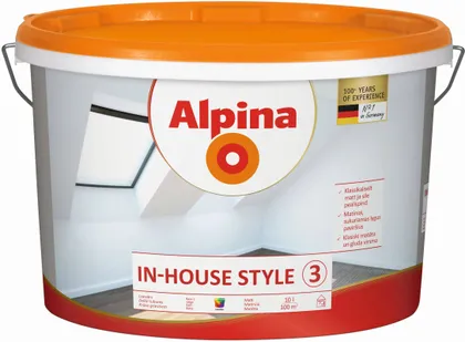 LAEVÄRV ALPINA IN-HOUSE STYLE 3 10L VALGE (B1) MATT