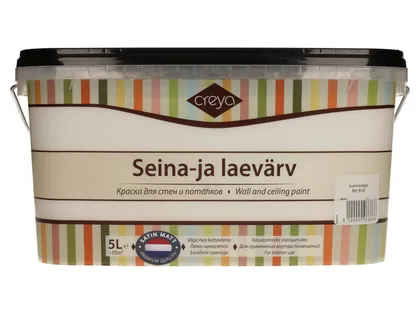 SEINA- JA LAEVÄRV CREYA 5L LUMIVALGE (BH 910) SIIDMATT