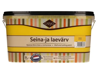 SEINA- JA LAEVÄRV CREYA 5L KOLLANE (BH 923) SIIDMATT