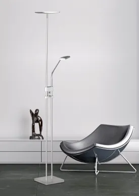 PÕRANDALAMP REALITY LUKE LED 15 W + 3 W MATT NIKKEL