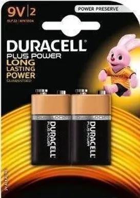 PATAREI DURACELL PLUS POWER MN1604 6LR61 2-PAKK