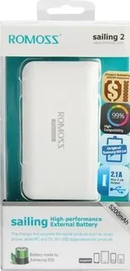 AKUPANK ROMOSS SAILING 2 5200MAH 2,1A