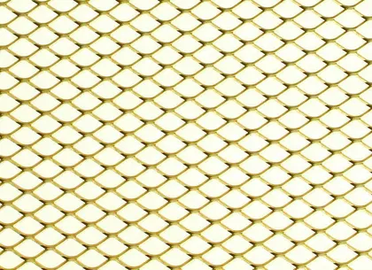 METALLPLAAT ARCANSAS VÕRK KULDNE 500X200X0,8MM 10X5,5