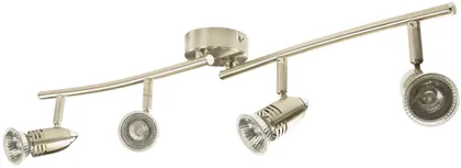 KOHTVALGUSTI 4-NE SIRGE GU10 4X50W NIKKEL VALGUSA