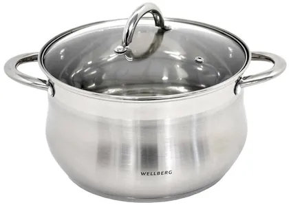 POTT WELLBERG 6,6L ROOSTEVABA, KLAASKAANEGA, 24X14CM, 18/10