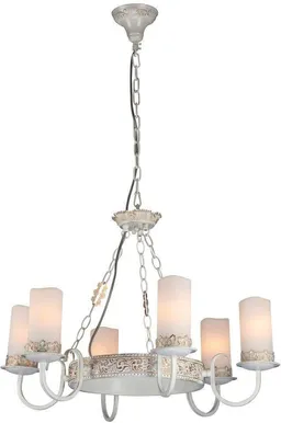 LAELAMP ROYAL PALAZZO 2IN1 METALL VALGE 6XE14 60W