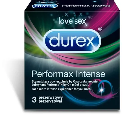 KONDOOMID DUREX PERFORMAX INTENSE 3TK/PAKIS