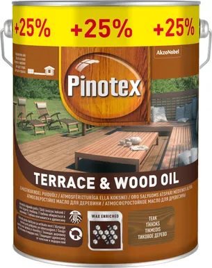 PUIDUÕLI PINOTEX TERRACE & WOOD OIL 4+1L TEAK