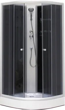 DUŠIKABIIN AQUALINE OW-MS07 BLACK 90X90X15/200CM
