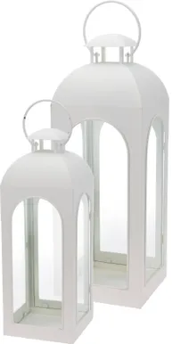 LATERN UKSEGA 22X22X64CM VALGE