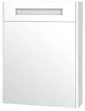 PEEGELKAPP AQUALINE 60X15X70CM VALGUSTIGA VALGE