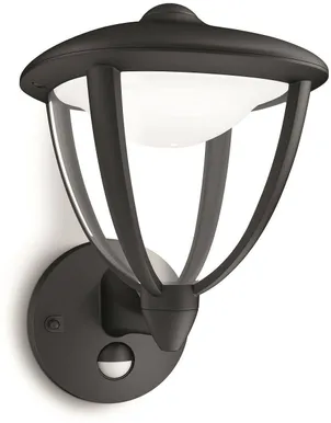 FASSAADIVALGUSTI PHILIPS ROBIN SENSORIGA MUST 4,5W LED 430LM IP44