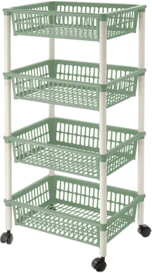 RATASTEL KORV TONTARELLI MITO 4-KORRUSELINE 85X40X29CM ROHELINE