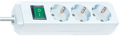 PIKENDUSJUHE 3G1,5+LÜLITI 1,5M 3P VALGE ECO-LINE