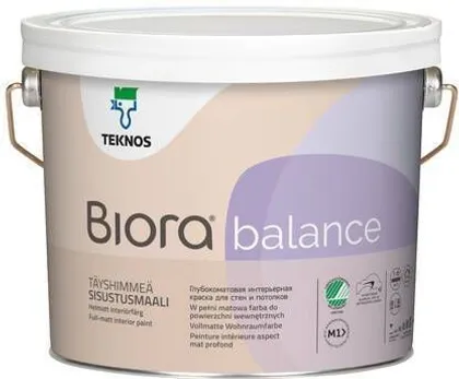 SEINAVÄRV TEKNOS BIORA BALANCE 2,7L VALGE TÄISMATT