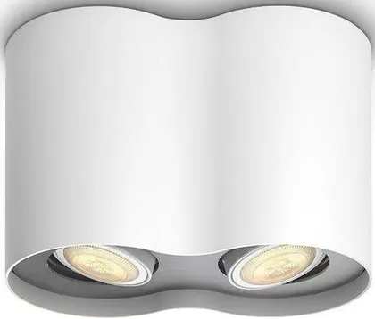KOHTVALGUSTI PILLAR 2X5,5W LED 500LM PULT HUE VALGE